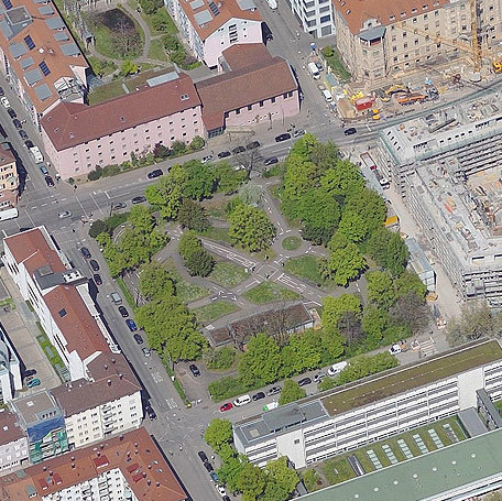 Diakonissenplatz. Foto: Archiv Stadtmessungsamt