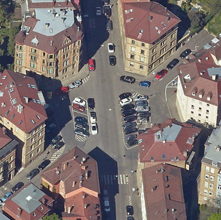 Der Schützenplatz in Stuttgart-Mitte. Foto: LHS Stuttgart, Stadtmessungsamt