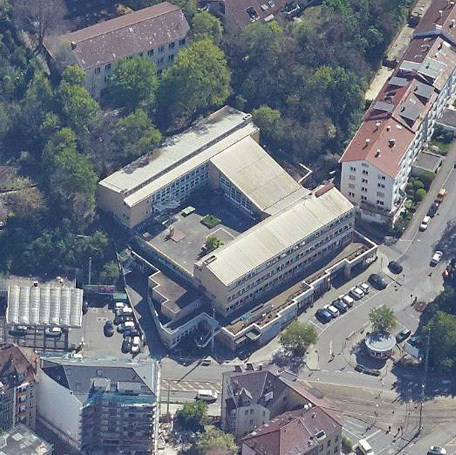 Das Grundstück der ehemaligen Hauswirtschaftlichen Schule soll neu bebaut werden. Foto:   Stadtmessungsamt/Stadt Stuttgart