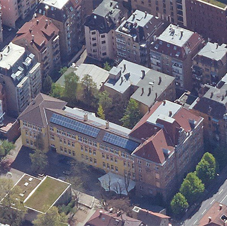 Die Römerschule im Stuttgarter Süden. Foto: Stadtmessungsamt