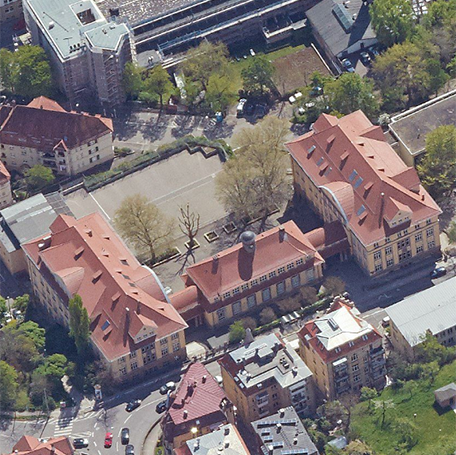 Die Schickhardt-Schule in Stuttgart-Süd. Foto: Stadtmessungsamt