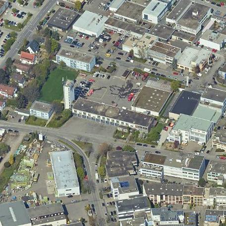 Das Plangebiet aus der Luft gesehen. Foto: Stadtmessungsamt/Stadt Stuttgart