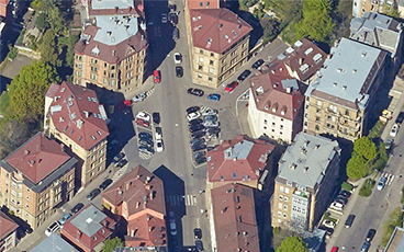 Der Schützenplatz von oben gesehen. Foto: Stadt Stuttgart