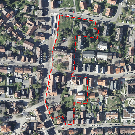 Das Luftbild zeigt die Flächen, zu denen eine Machbarkeitsstudie ausgeschrieben werden soll. Foto: Stadt Stuttgart