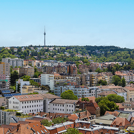 Blick auf Stuttgart-Mitte. Foto: Thomas Wagner/Stadt Stuttgart