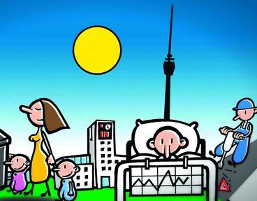 Die Illustration zum Bürgerhaushalt hat Thilo Rothacker entworfen.