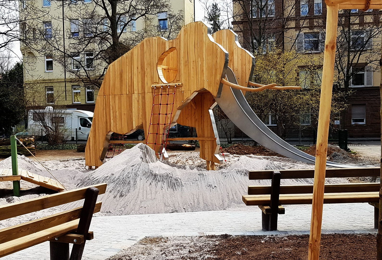 Der neugestaltete Spielplatz an der Liebfrauenkirche. Fotos: Wundel/GFF