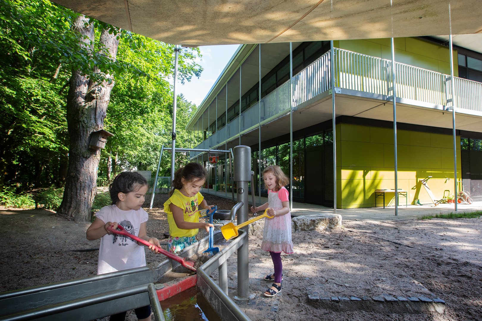 Die Kita Widmaierstraße wurde im Mai 2017 neu bezogen. Foto: Ines Rudel/Stadt Stuttgart