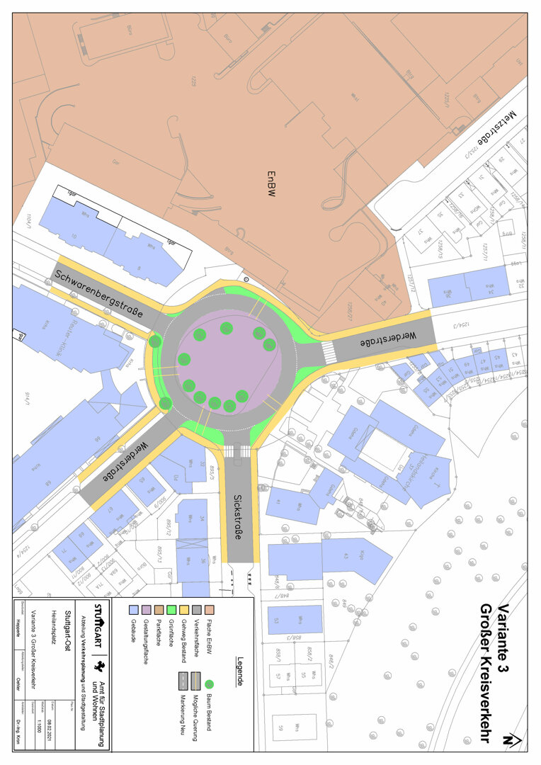 Variante 3 Großer Kreisverkehr