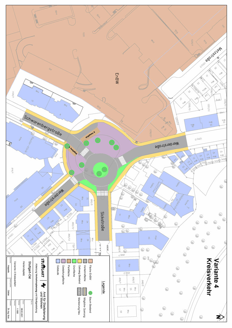 Variante 4 Kreisverkehr