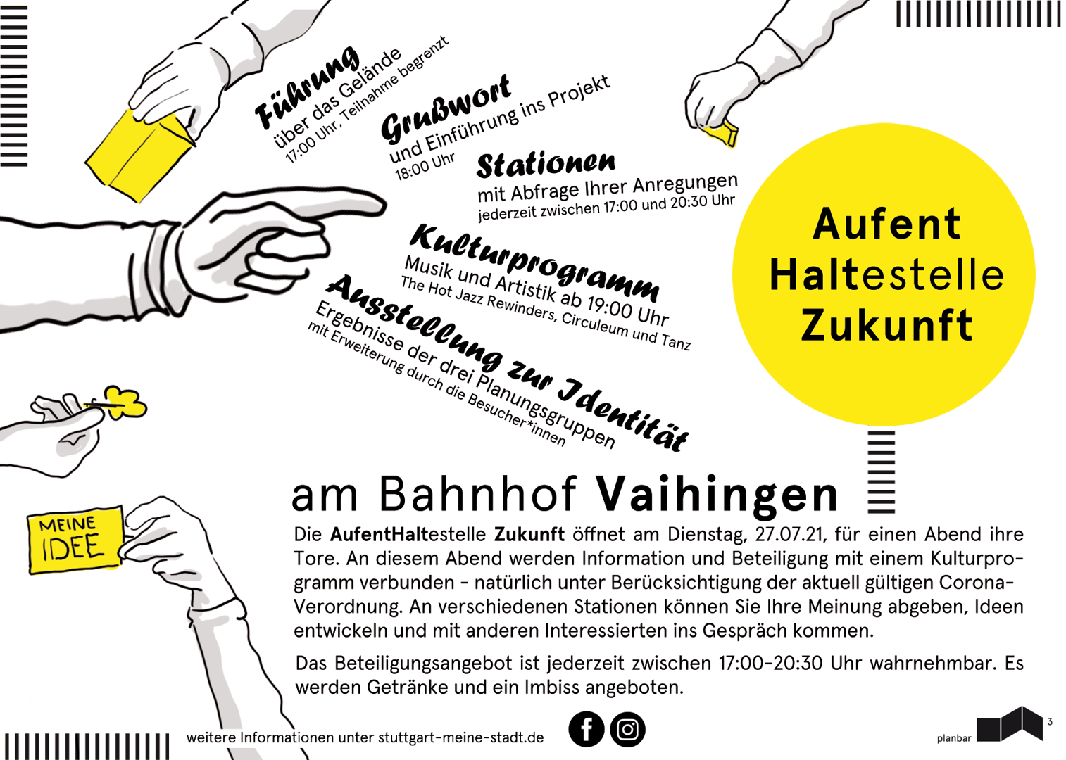 Das Programm am Tag der offenen Tür.