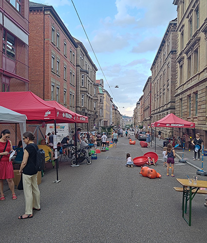 Straßenfest Superblock mit Kinderbeteiligung